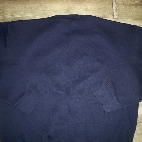 Vintage 1992 Dallas Cowboy NFL Blue Sweatshirt Big Logo Sweater Logo 7 Sz Large - Picture 8 of 9